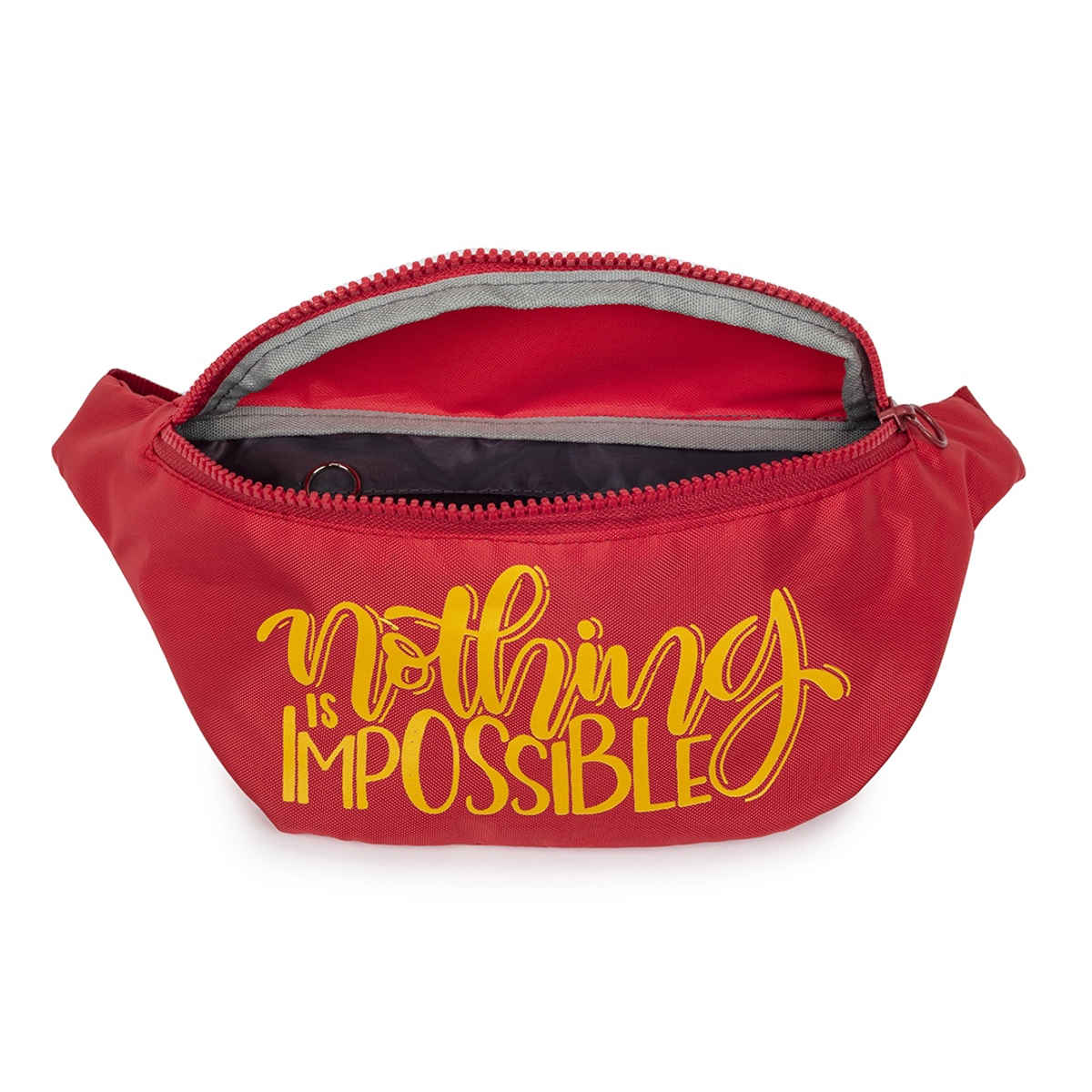 QIPS Unisex Polyester 2 L Waist Bag | Red