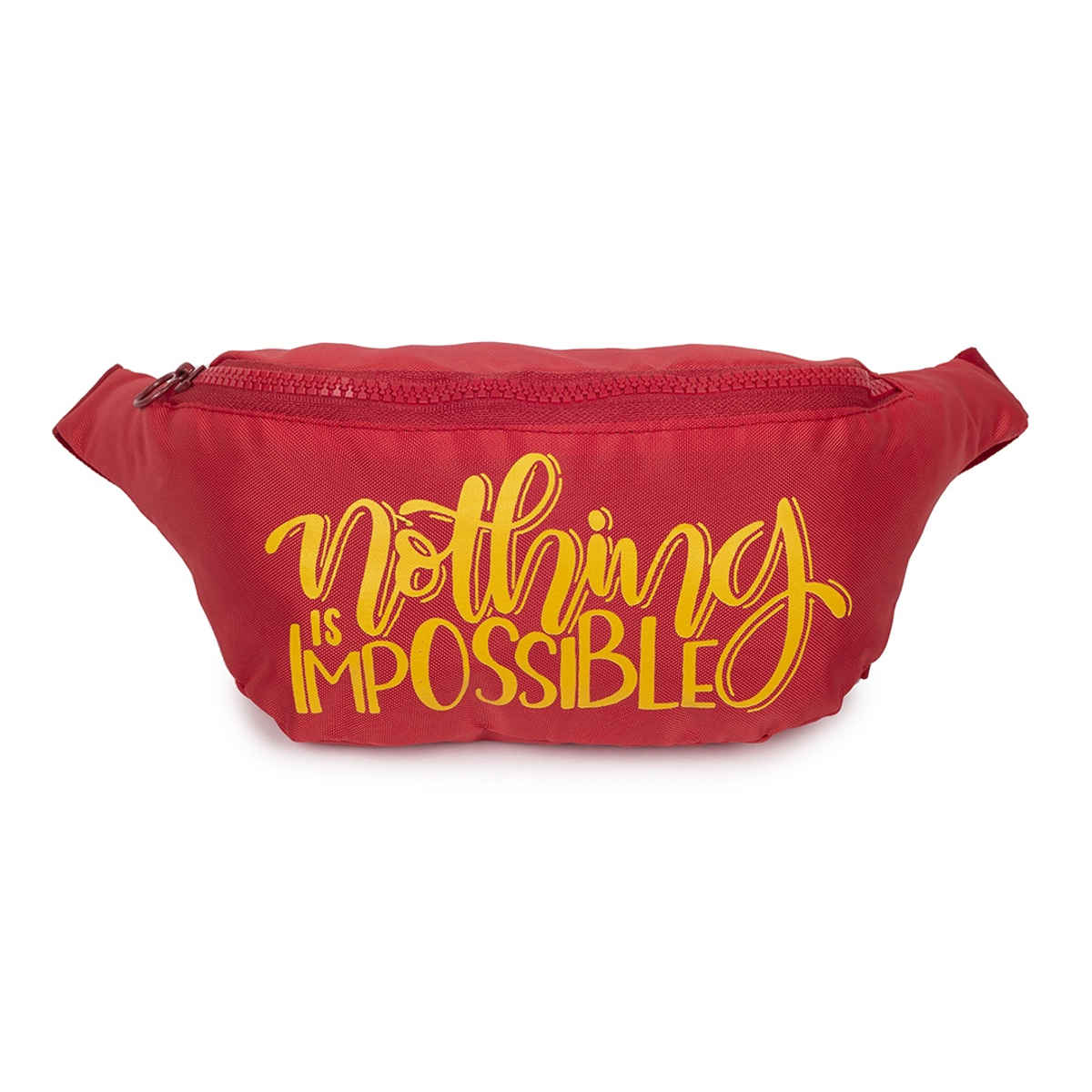 QIPS Unisex Polyester 2 L Waist Bag | Red
