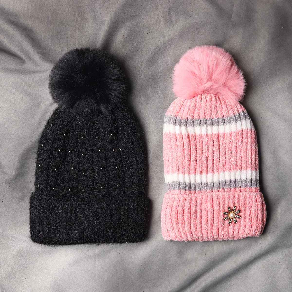 Englo Women's Winter Cap - Stretchable Band | Double Layered