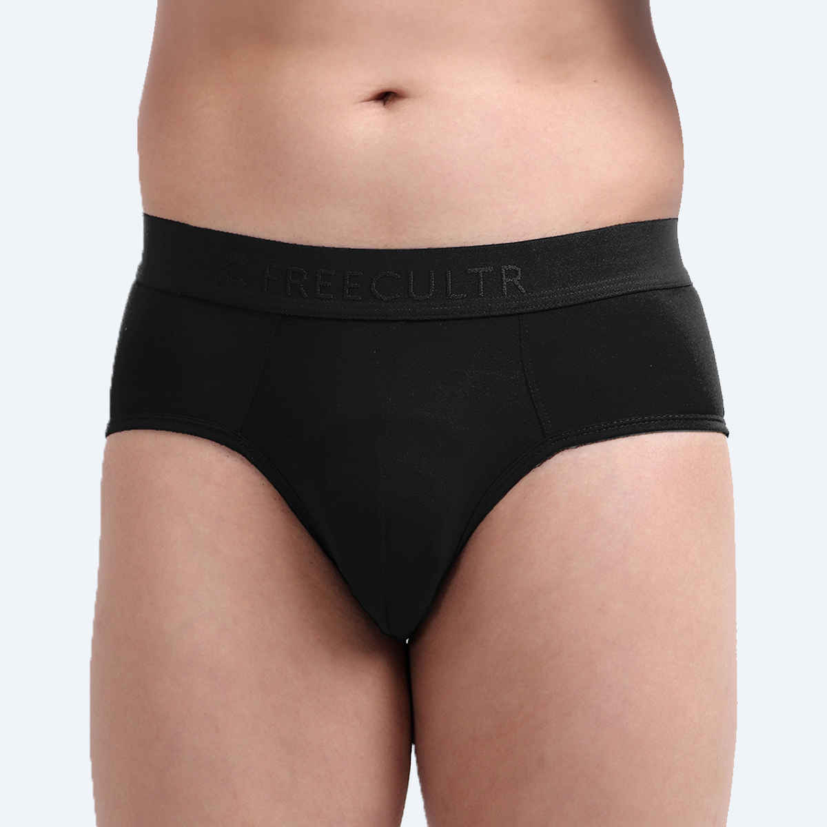 Freecultr Men's Underwear Micromodal Classic Brief - Pack of 1 | Color Black Size - XXL