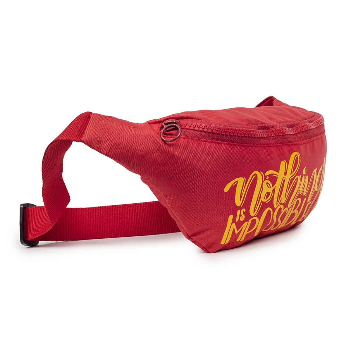 QIPS Unisex Polyester 2 L Waist Bag | Red