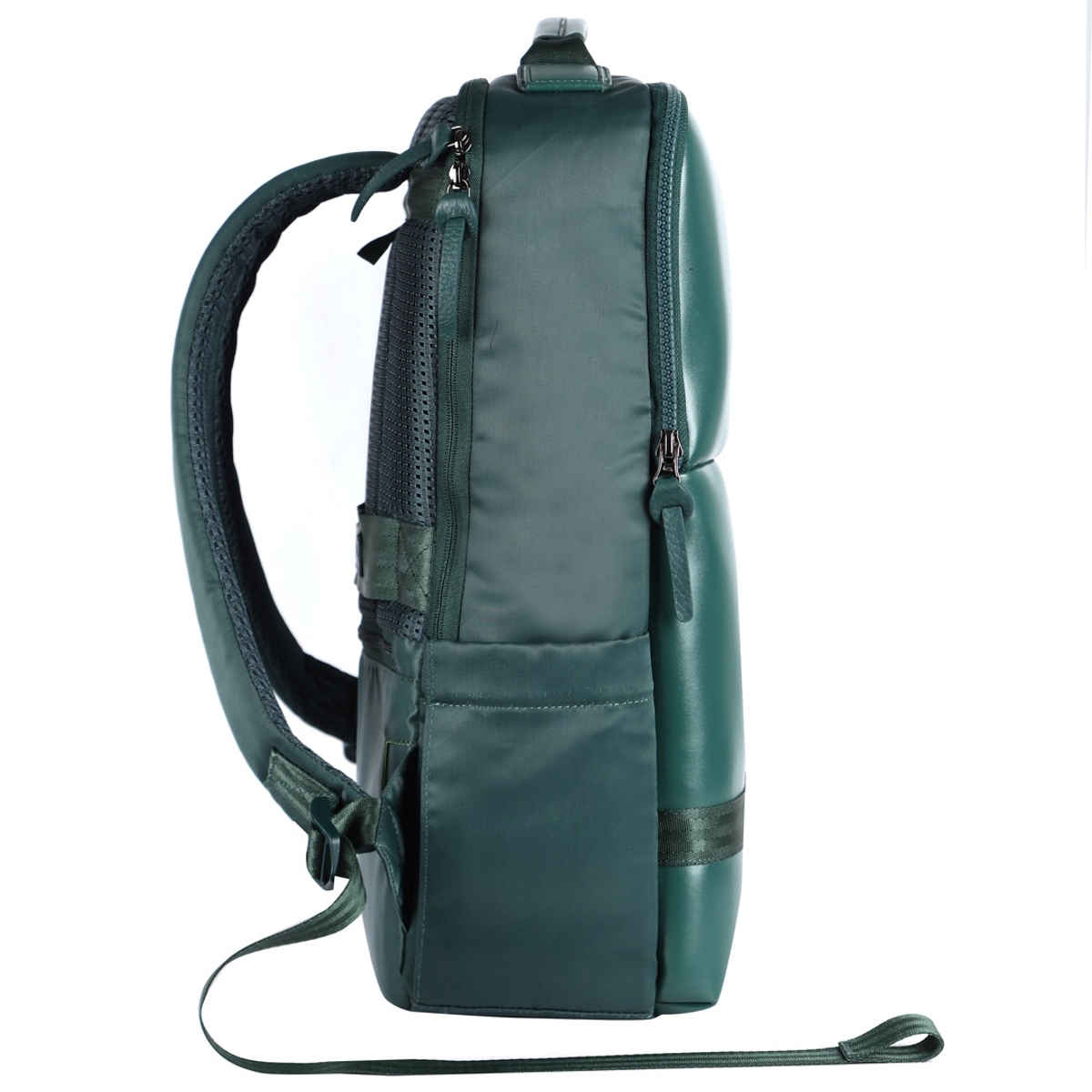 Gear Unisex Solid Artificial Leather 20 L Laptop Backpack | Green and Grey