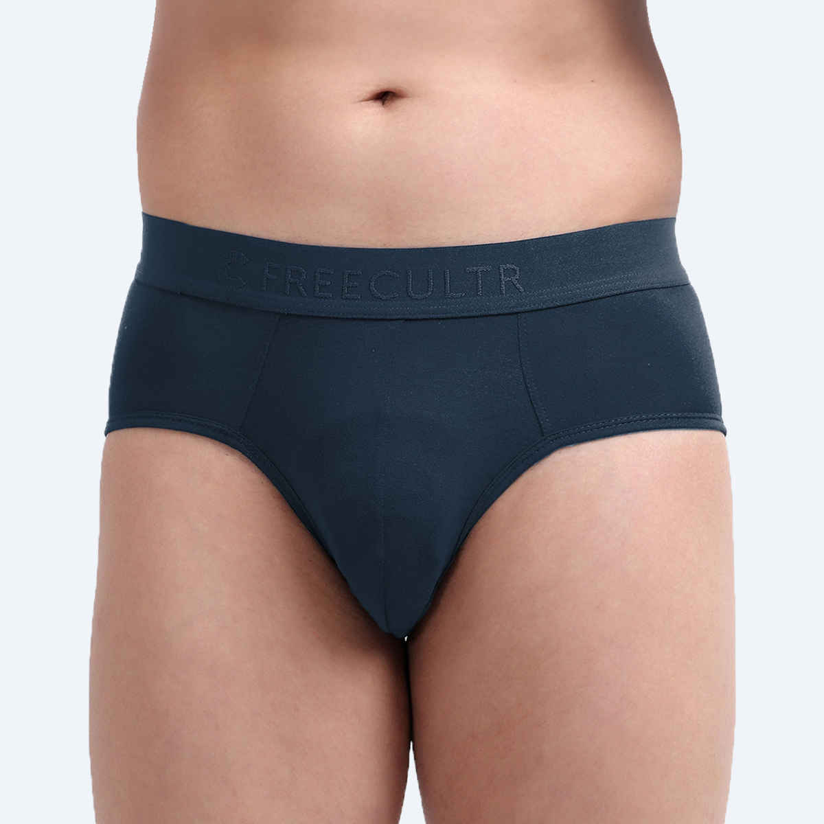 Freecultr Men's Underwear Micromodal Airsoft Brief - Pack of 1 Space Blue - M