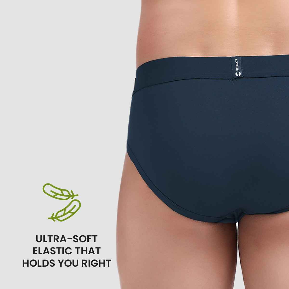 Freecultr Men's Underwear Micromodal Airsoft Brief - Pack of 1 Space Blue - XXL