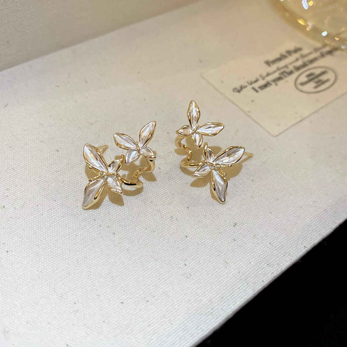 Beautynx Pearl Petal Cluster Earrings | Gold | BNX-EAR-0036