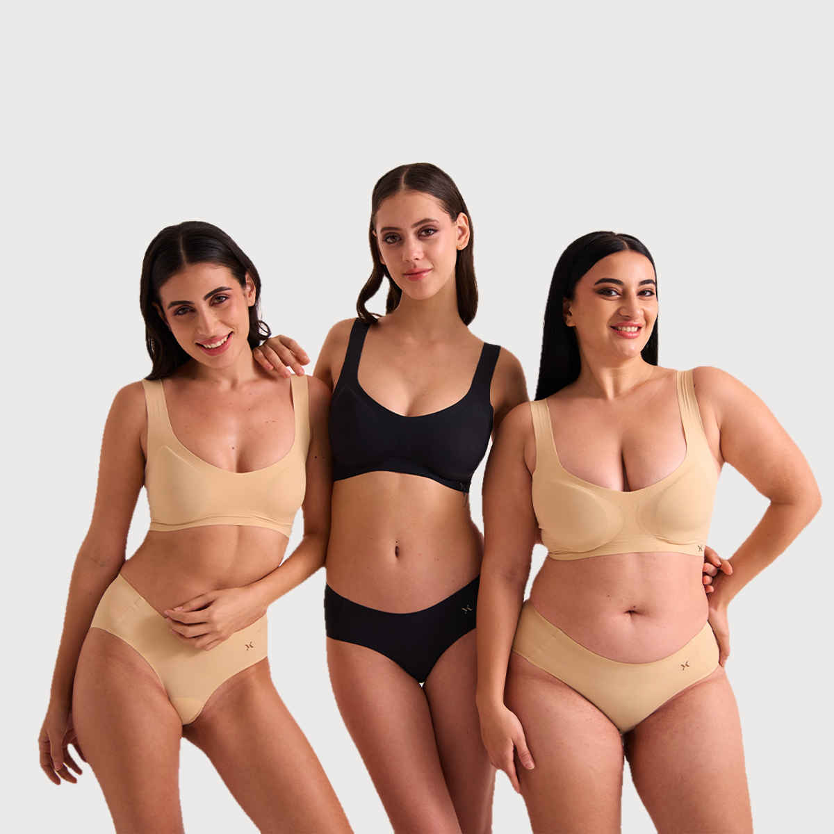 Krvvy Lightly Padded Bra for Women | Wireless, Seamless, Four-Way Stretch & Broad Straps - 2XL