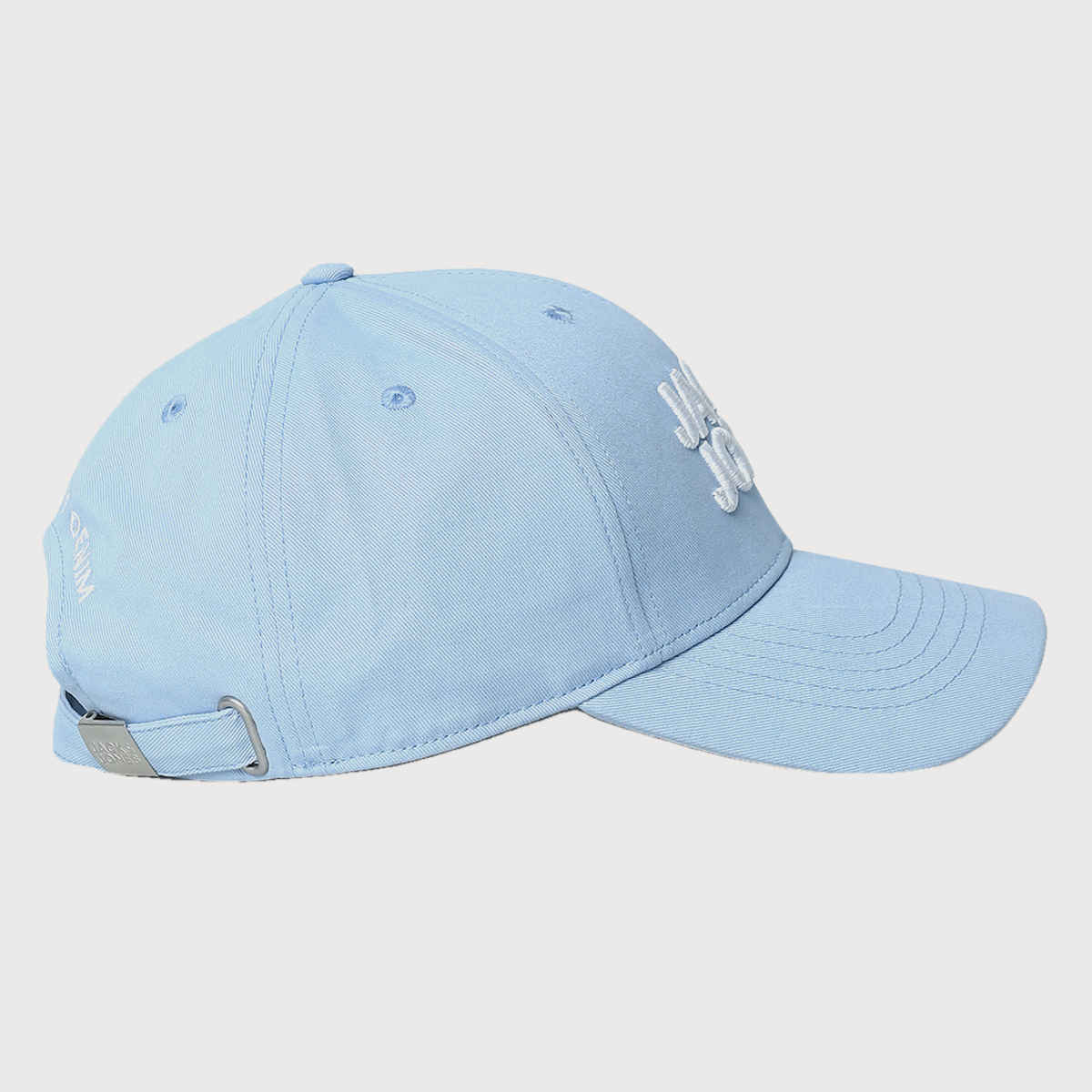 Jack & Jones Men's Embroidered Cotton Baseball Cap | Blue - One Size