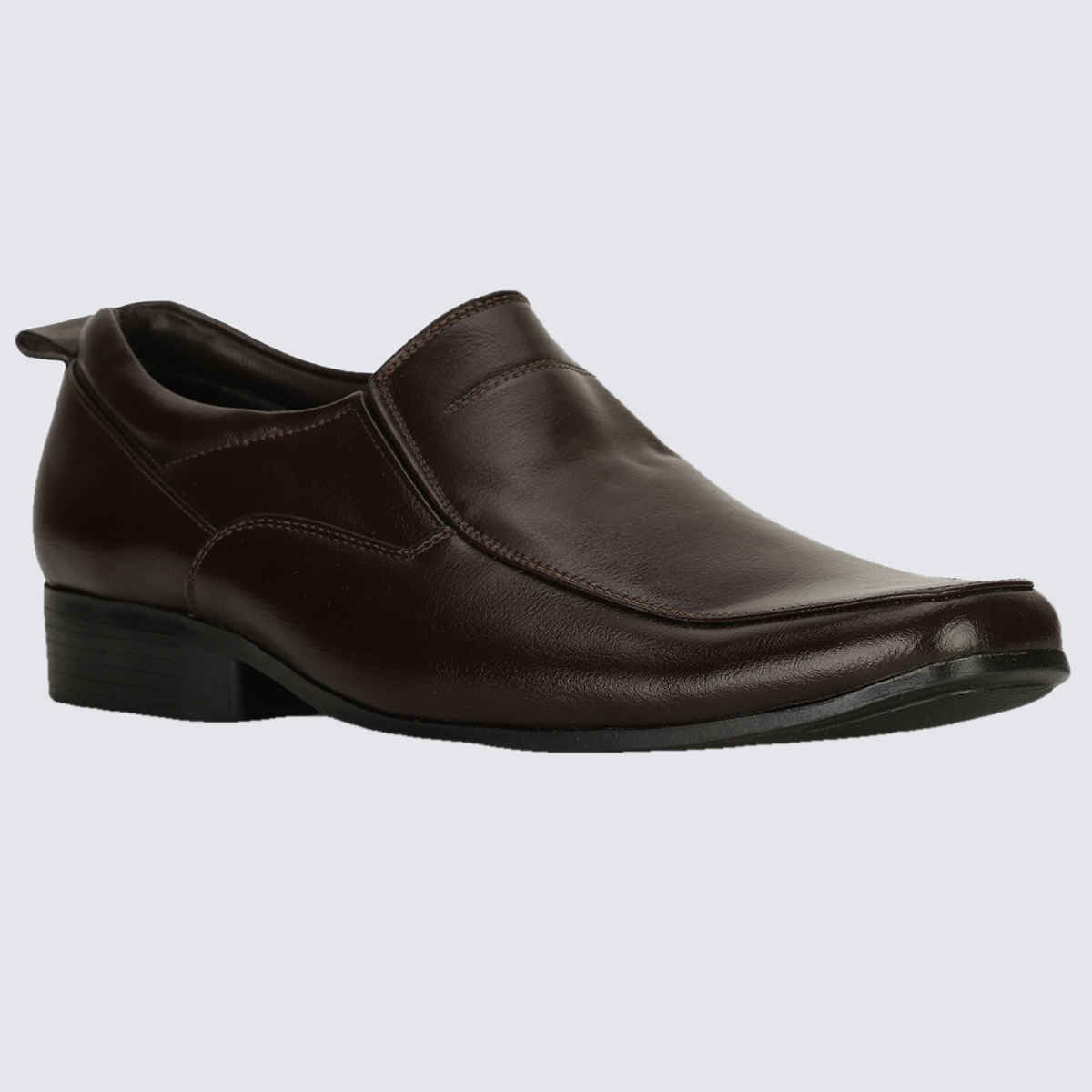 Bata Men's Slip-On Formal Shoes | Brown - UK 7
