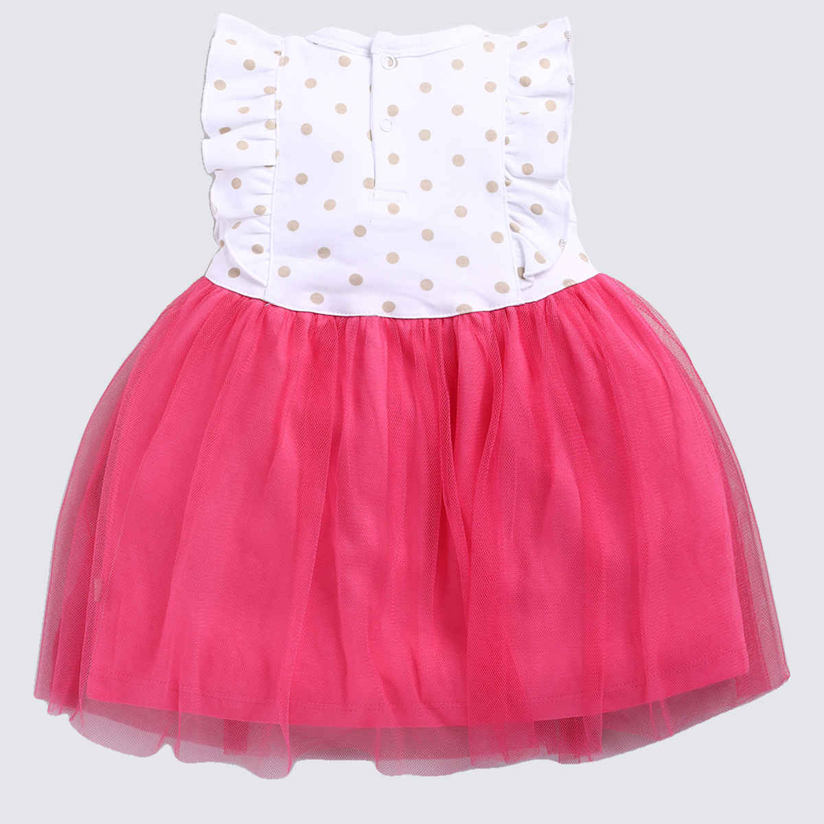 Mom's Love Girls' Printed Cotton Dresses | Pink | 12 - 18 months