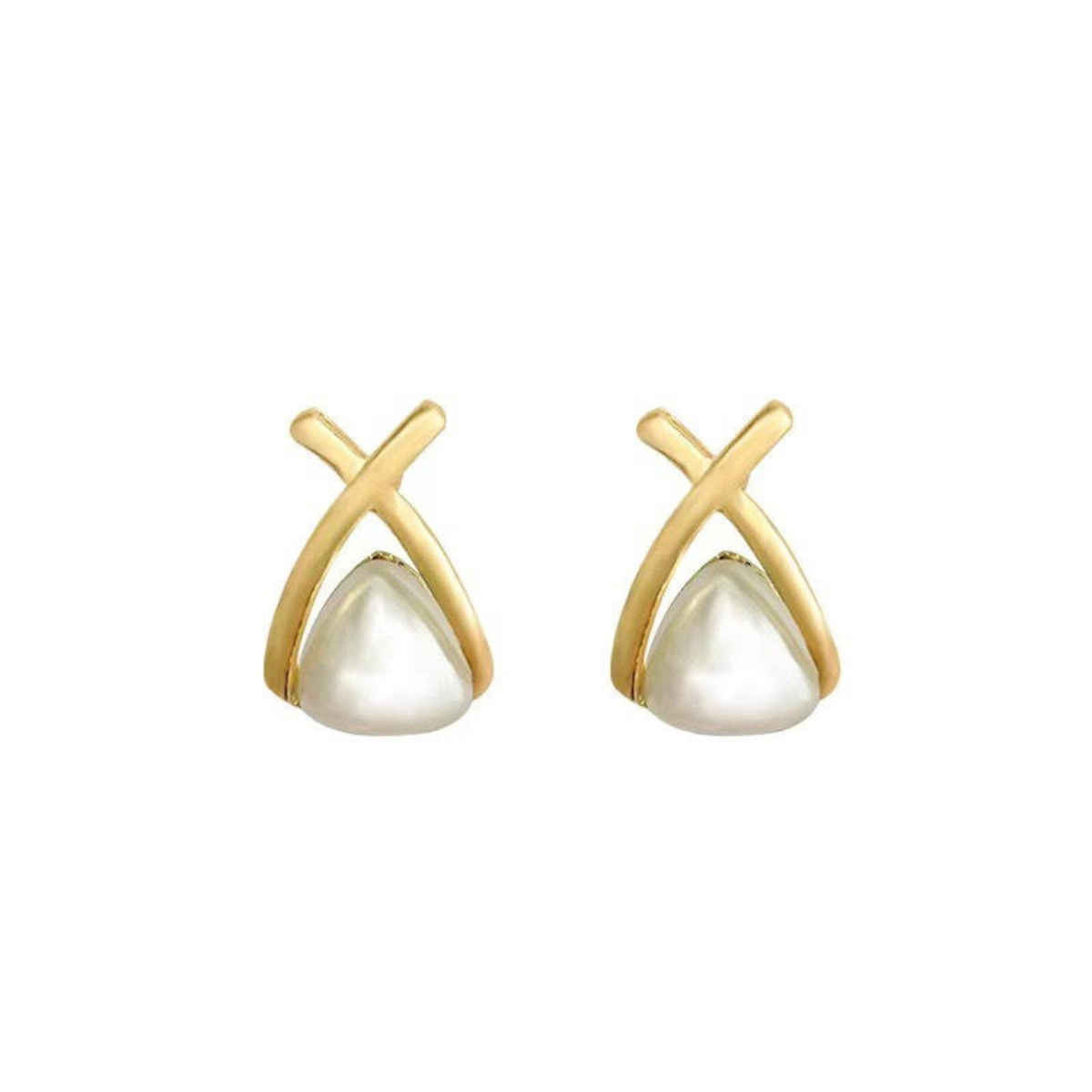 Beautynx Pearl X Elegance Studs | Gold | BNX-EAR-0021