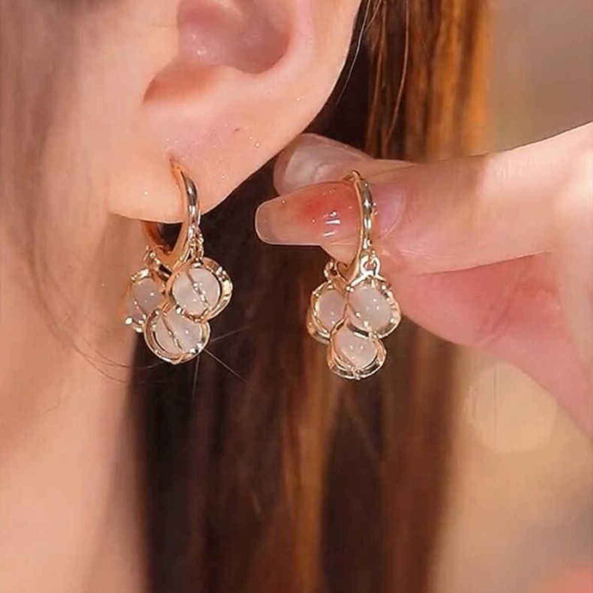 Beautynx Moonlit Charm Dangle Earrings | Gold | BNX-EAR-0025