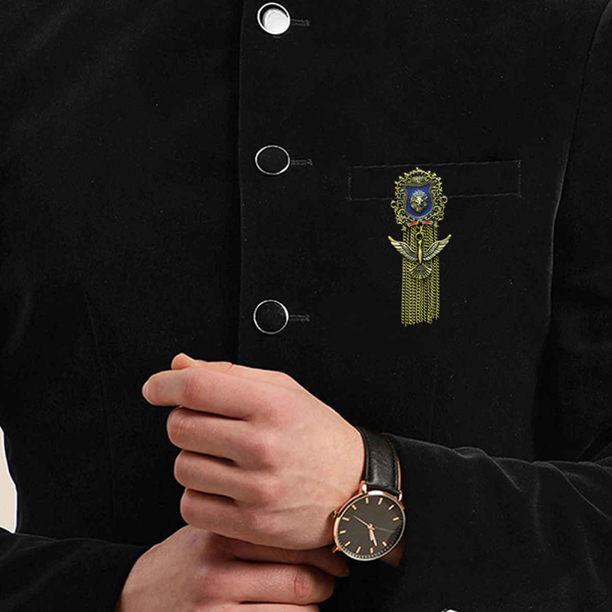 Kavove The Eagle Lion Dynasty Blue Colour Brooch : 6028-00-702050