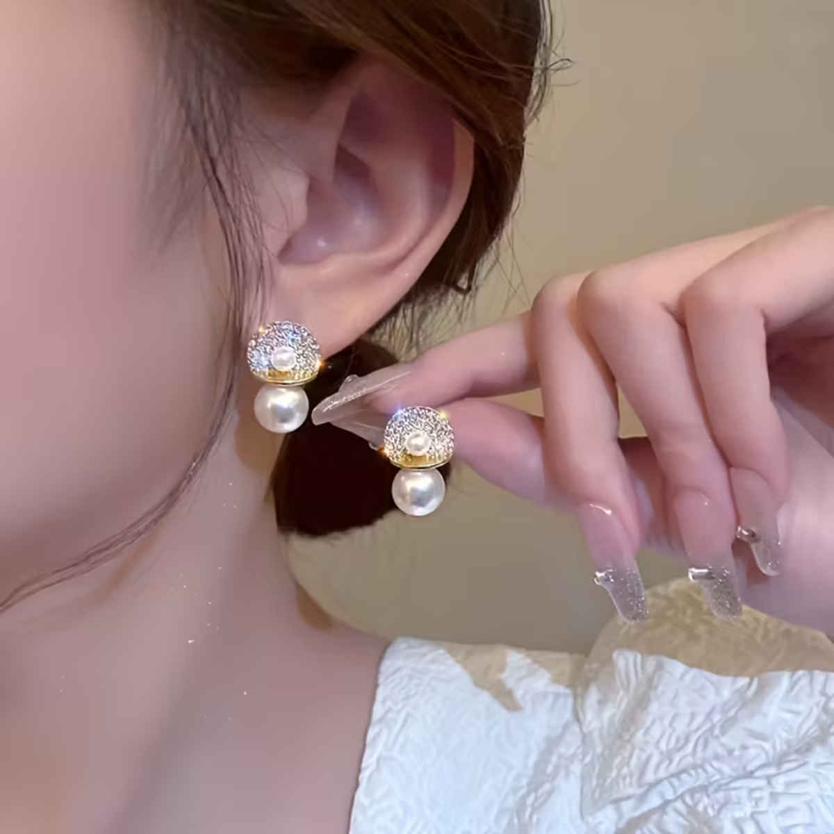 BeautyNX Oceanic Radiance Drops Earrings | Gold | BNX-EAR-0010