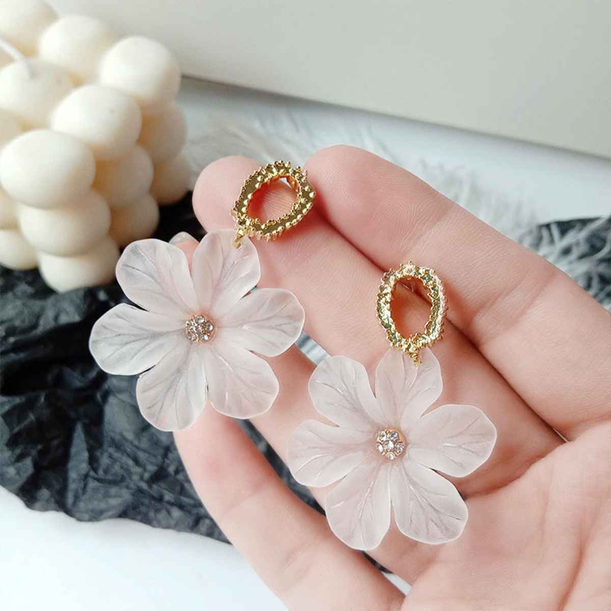 Beautynx Whisper Petal Bloom Earrings | BNX-EAR-0028- Gold