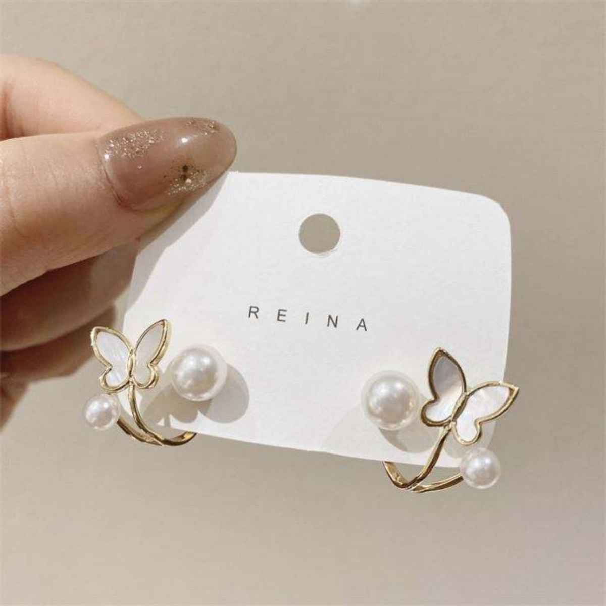 Beautynx Pearl Flutter Bloom Earrings | Gold | BNX-EAR-0032