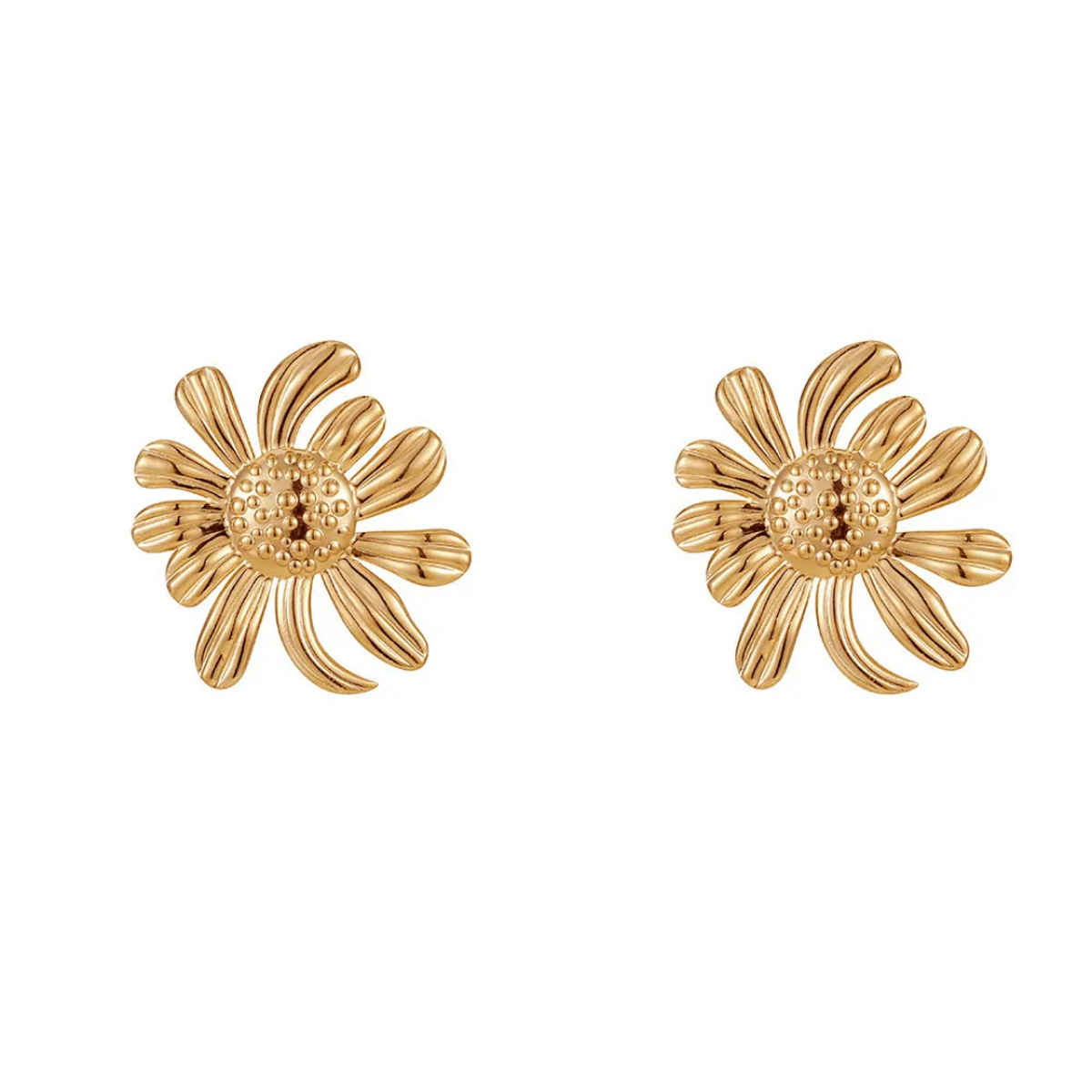 Estailo Fashion As Pretty Flower Earrings | E0001606 | Gold