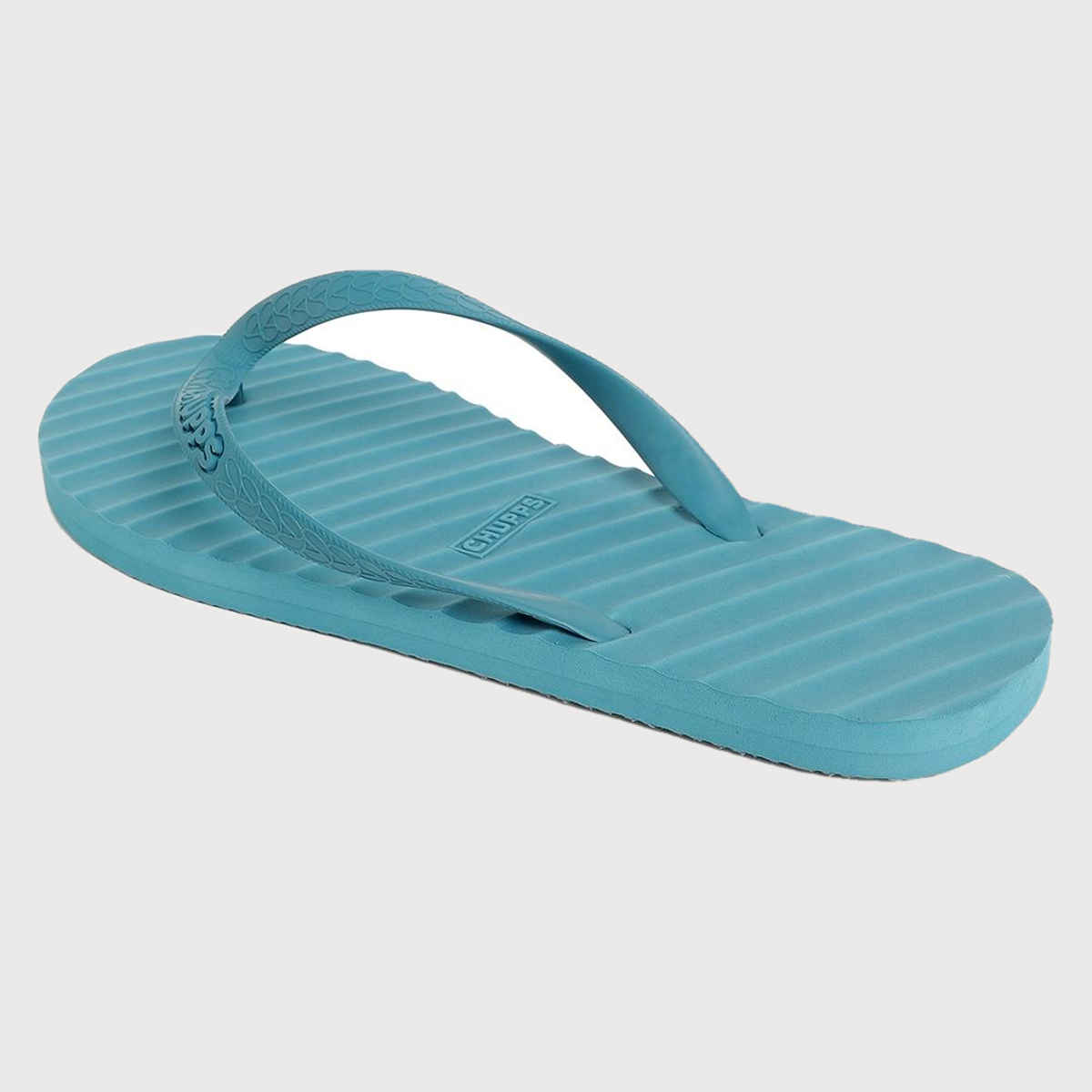 Chupps Unisex Imported Banana Leaf Monocrome Blue Lightweight Flip Flops & Slider - Size- UK 5