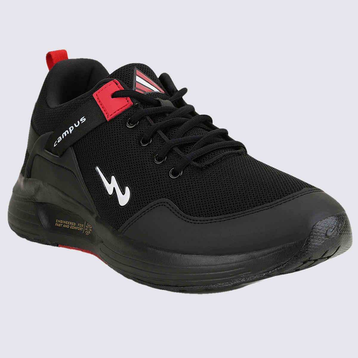 Campus Men's Europa Running Shoes | Black | UK7