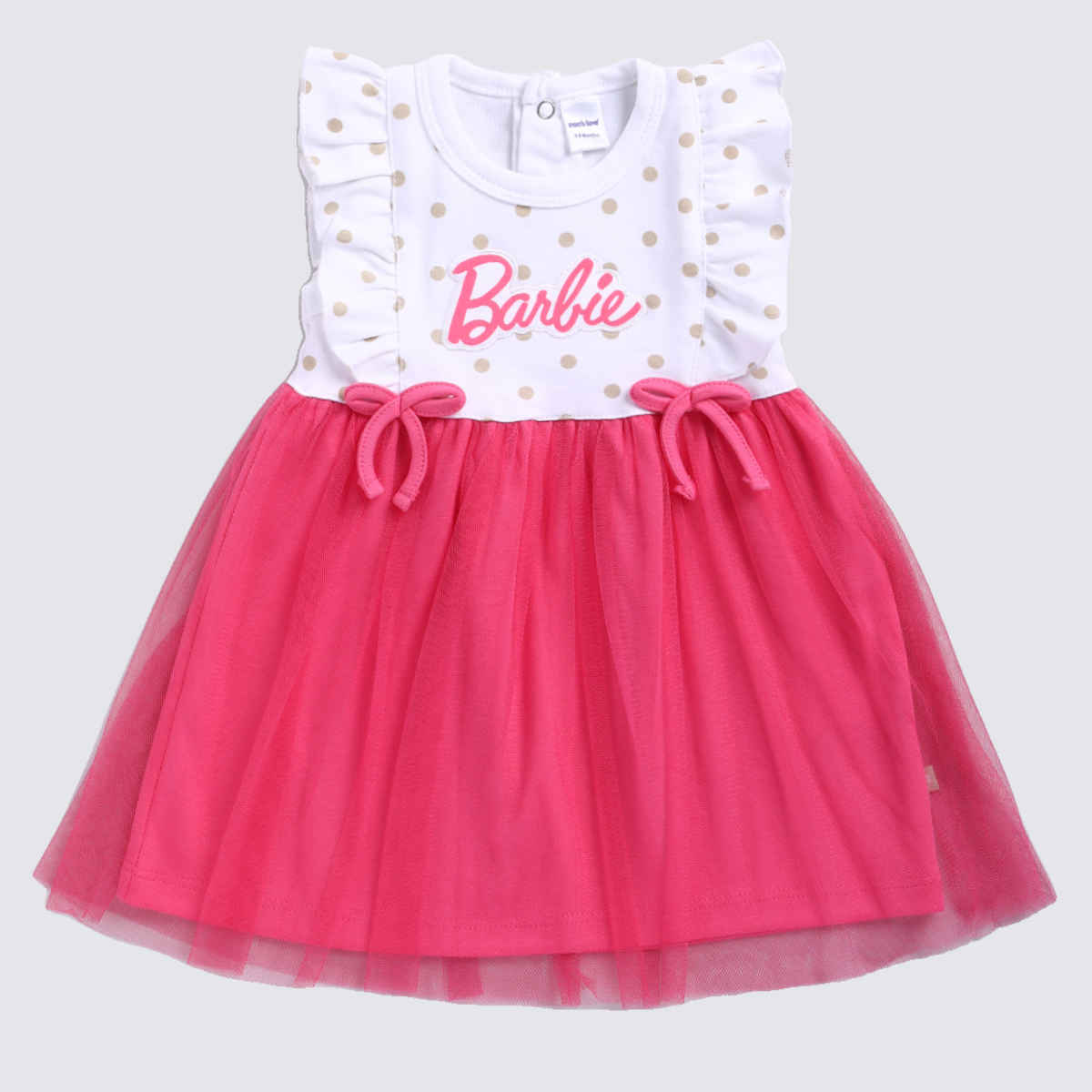 Mom's Love Girls' Printed Cotton Dresses | Pink | 12 - 18 months
