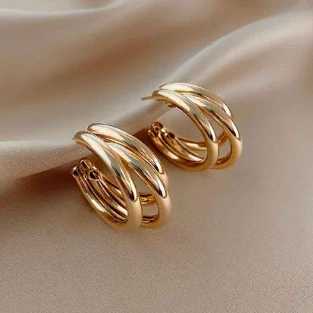Estailo Fashion Women's Jewellery Earrings Gold OS | E0001449