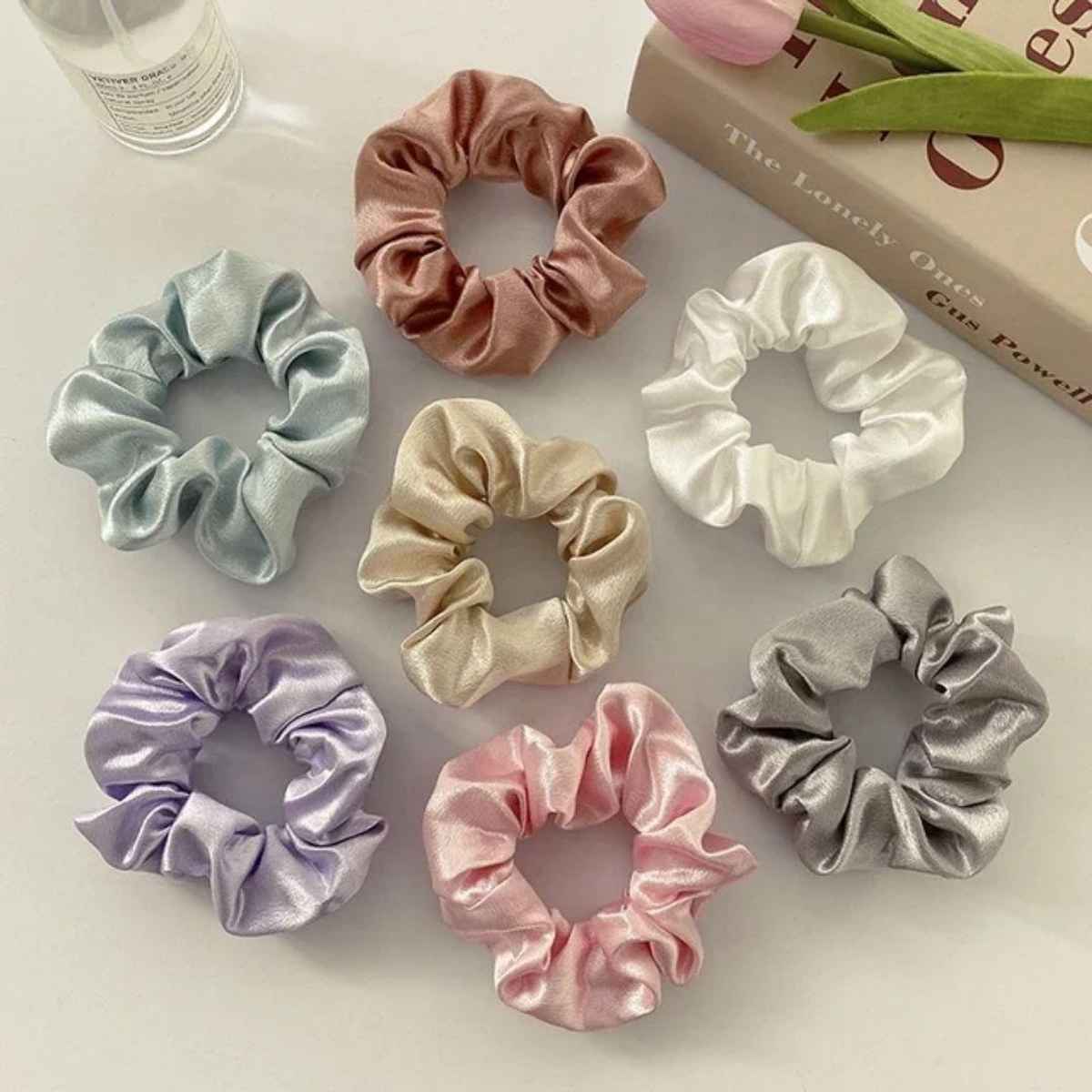 Estailo Fashion Scrunchies, Necklace & Earrings Gift Combo | Mother's Day