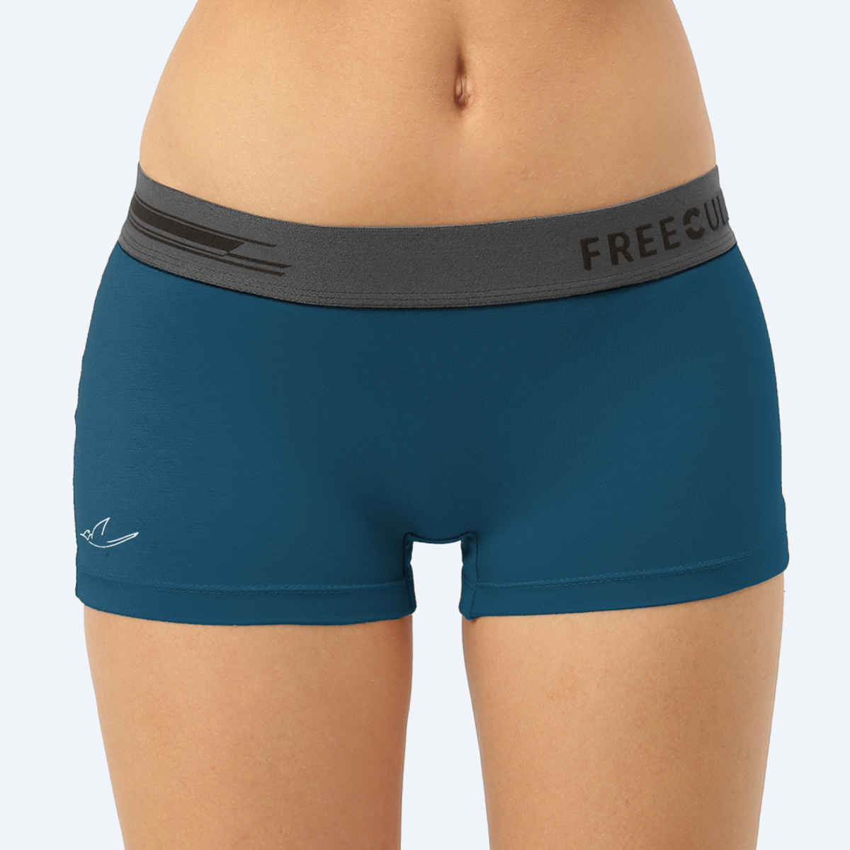 Freecultr Women's Micromodal Airsoft Boy Short - Pack of 1 Midnight Blue - L