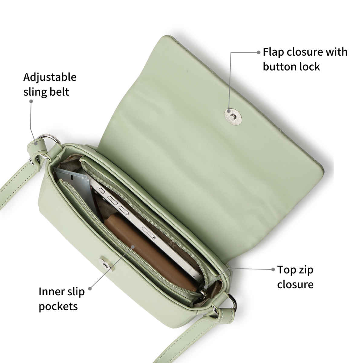 Fastrack Bags Cloud Quilt Sling Bag