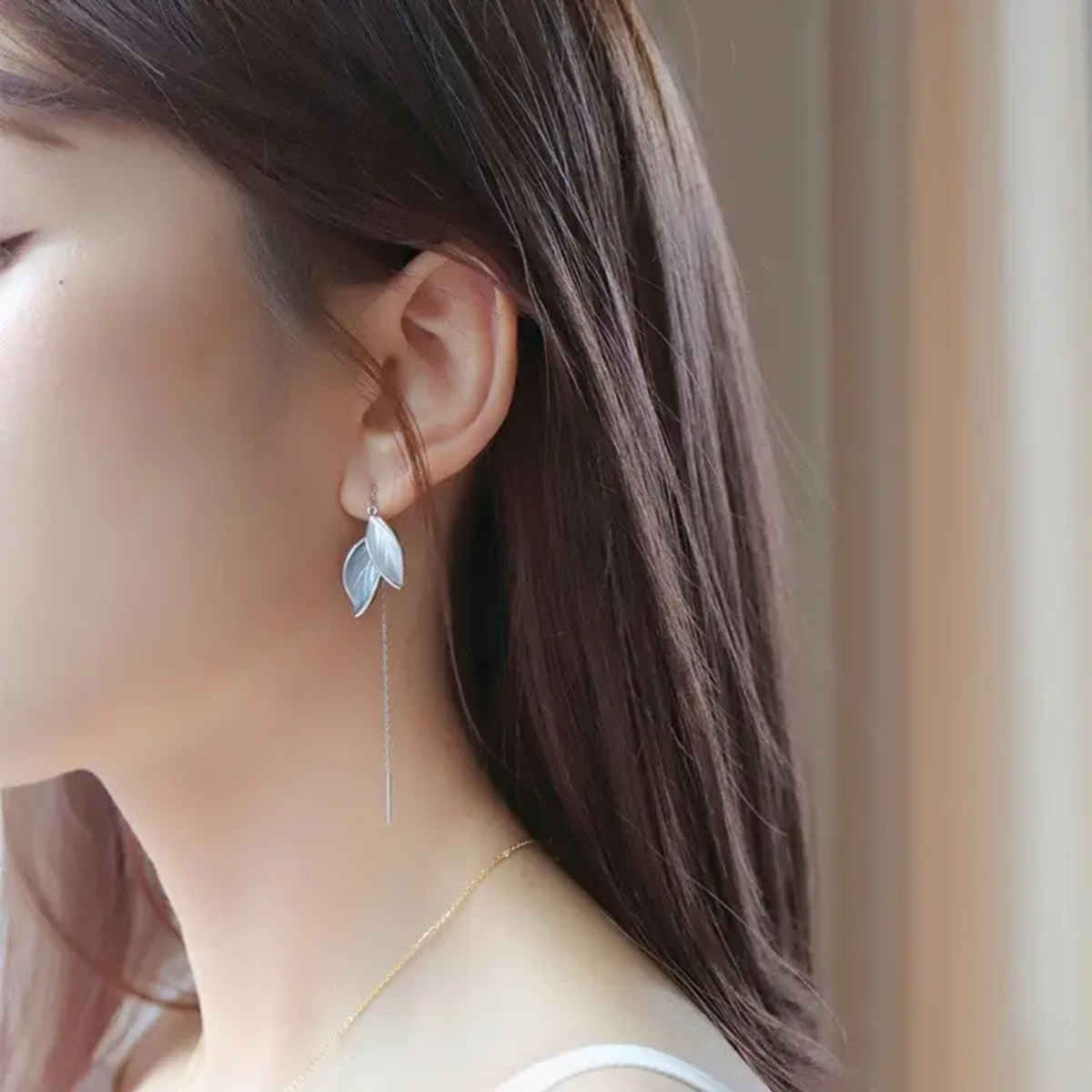 Estailo Fashion Give It A Whirl Long Chain Earrings for Women | Stylish Lightweight Statement Jewellery | E0001447