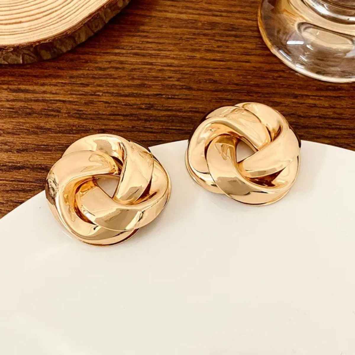 Estailo Fashion At The 11th Hour Stud Earrings for Women | Stylish Lightweight Statement Jewellery | E0001151