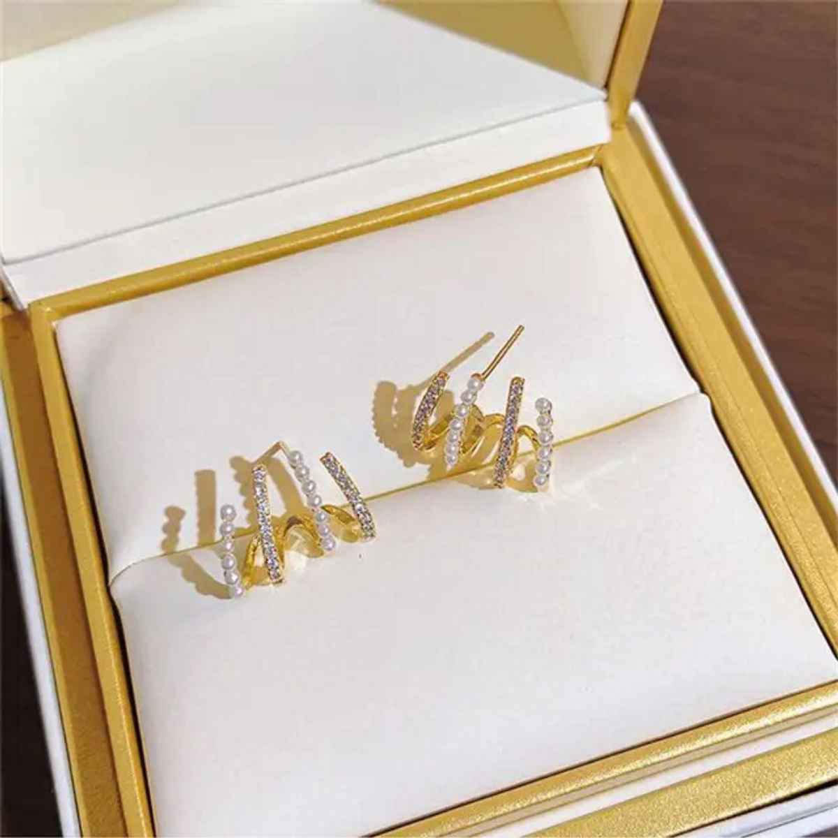 Estailo Fashion Bling Blogger Stud Earring for Women | Stylish Lightweight Statement Jewellery | E0001133