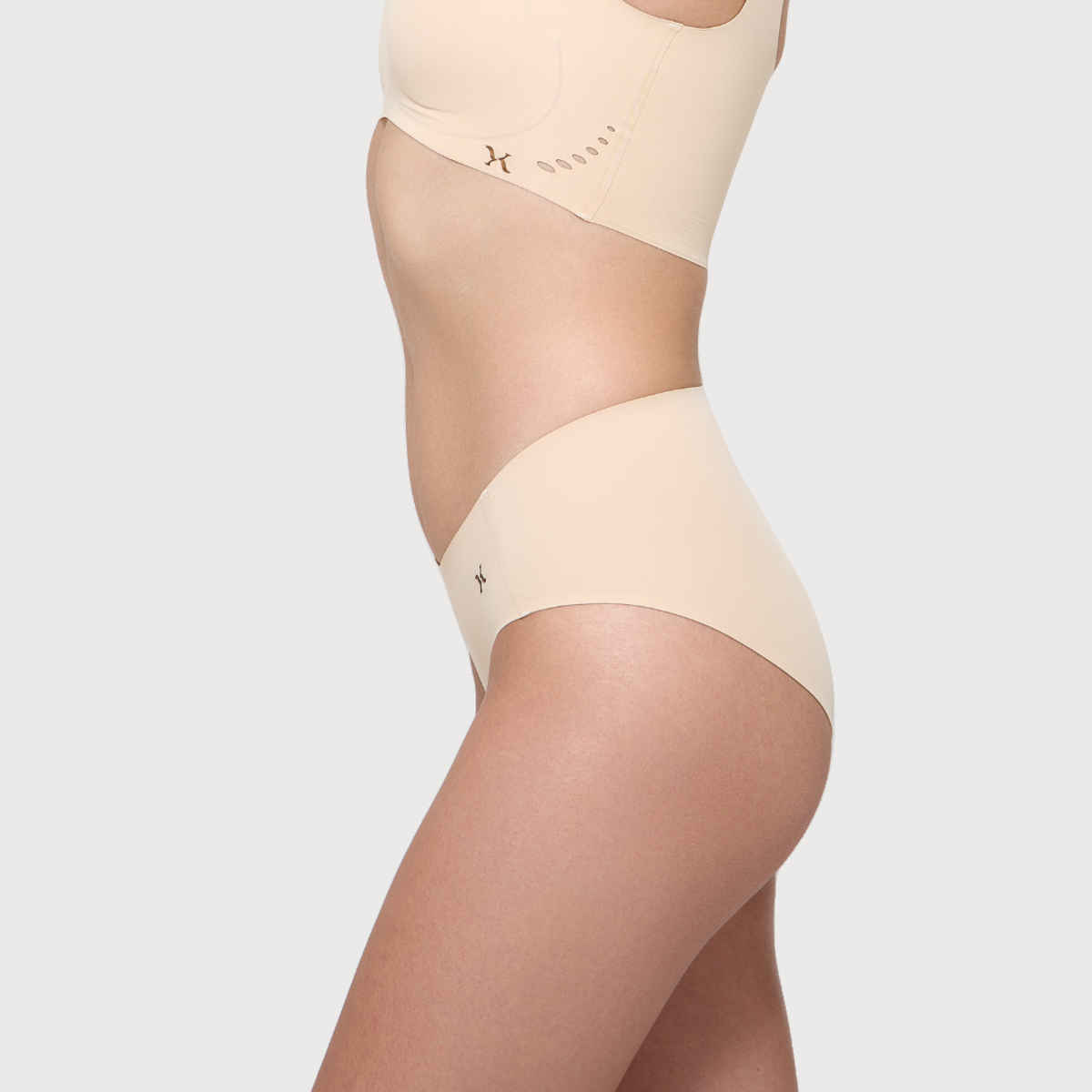 Krvvy Women's Seamless Hipster Panty | Invisible, No Elastic, Cotton Crotch & Stretch Fabric - 5XL