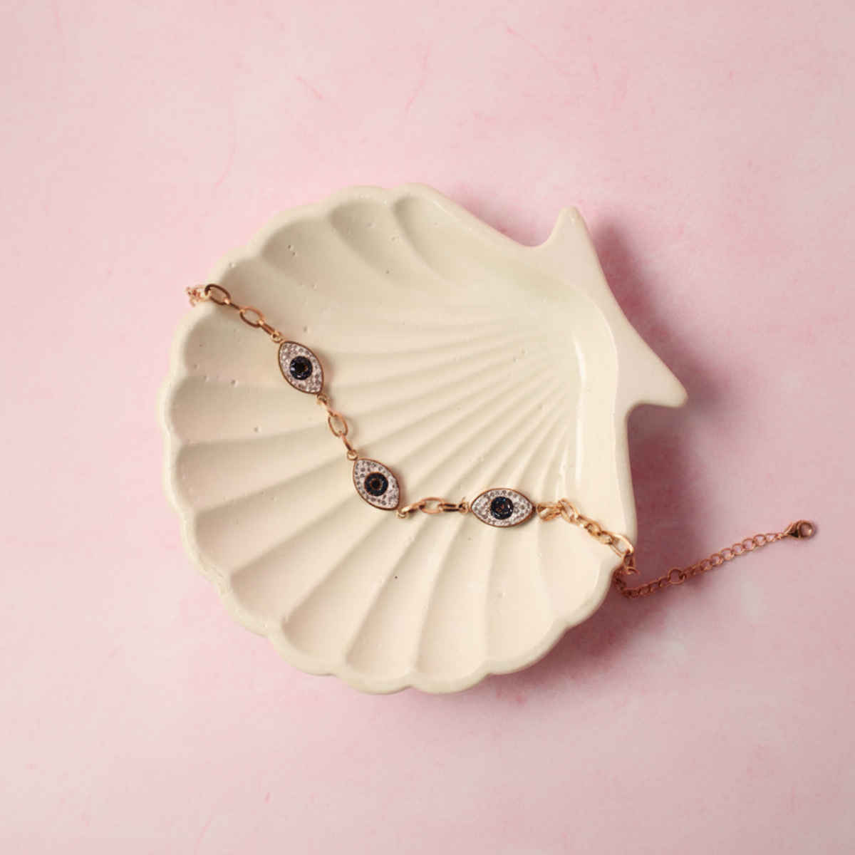 SALTY Evil Eye Bracelet for Women and Girls| Anti-Tarnish | Gold