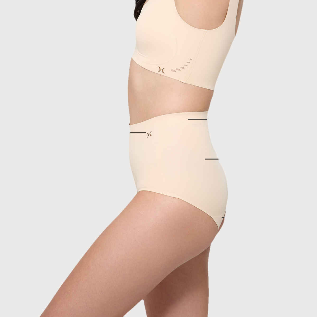 Krvvy Women's All Day Control Shapewear | Seamless, Targeted Compression & Cotton Crotch - XL