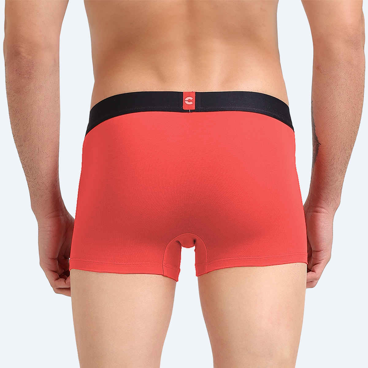 Freecultr Men's Underwear Organic Cotton Trunk - Pack of 1 Coral - M