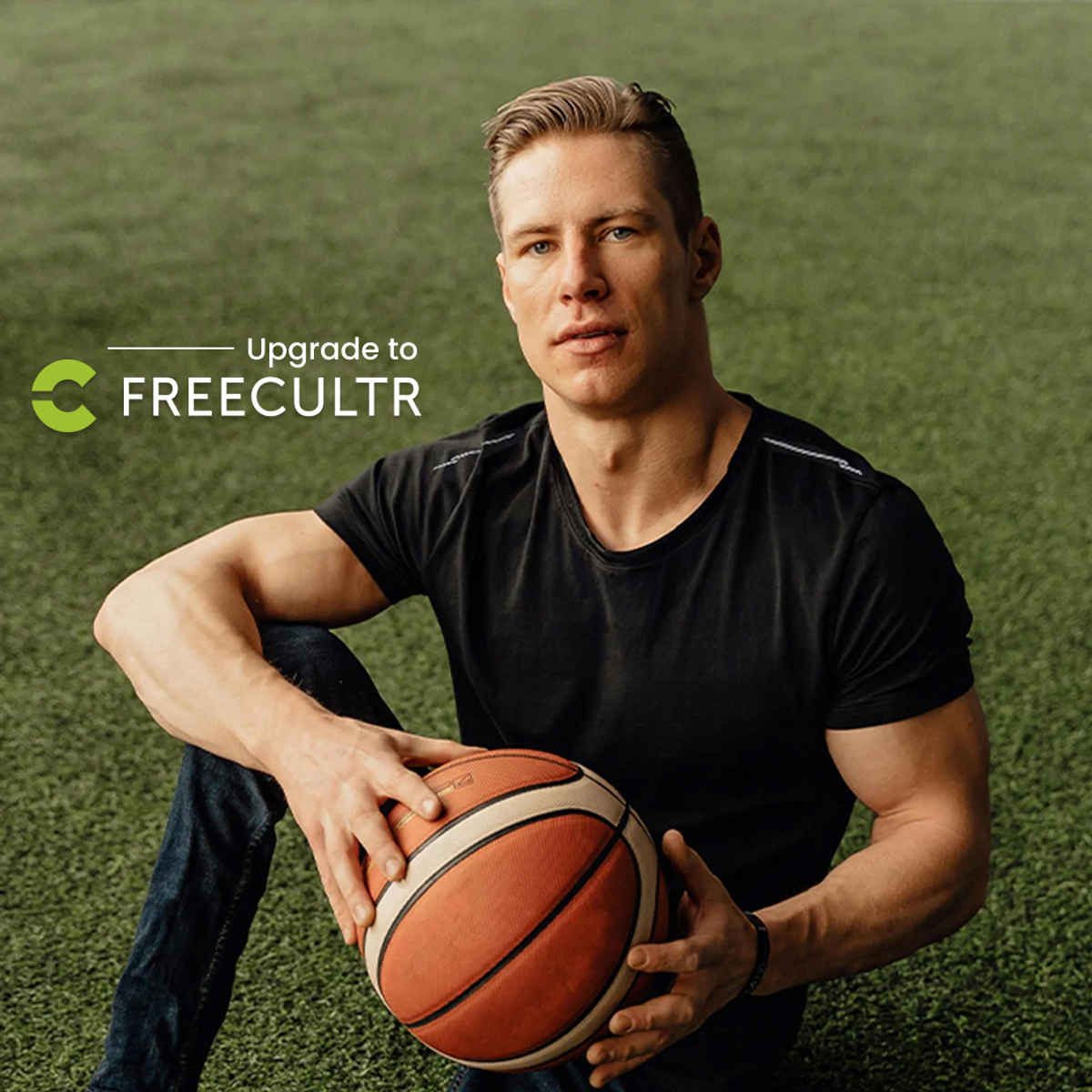Freecultr Men's Activewear Sports T-shirt | Black | Size M