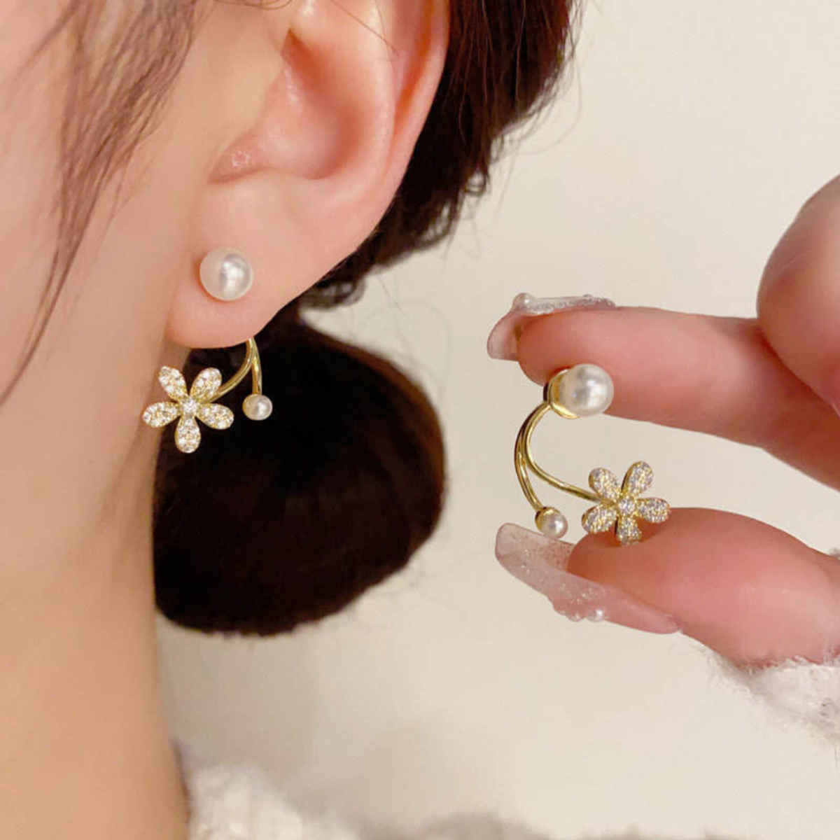 Beautynx Crystal Cluster Stud Earrings | Purple | BNX-EAR-0003