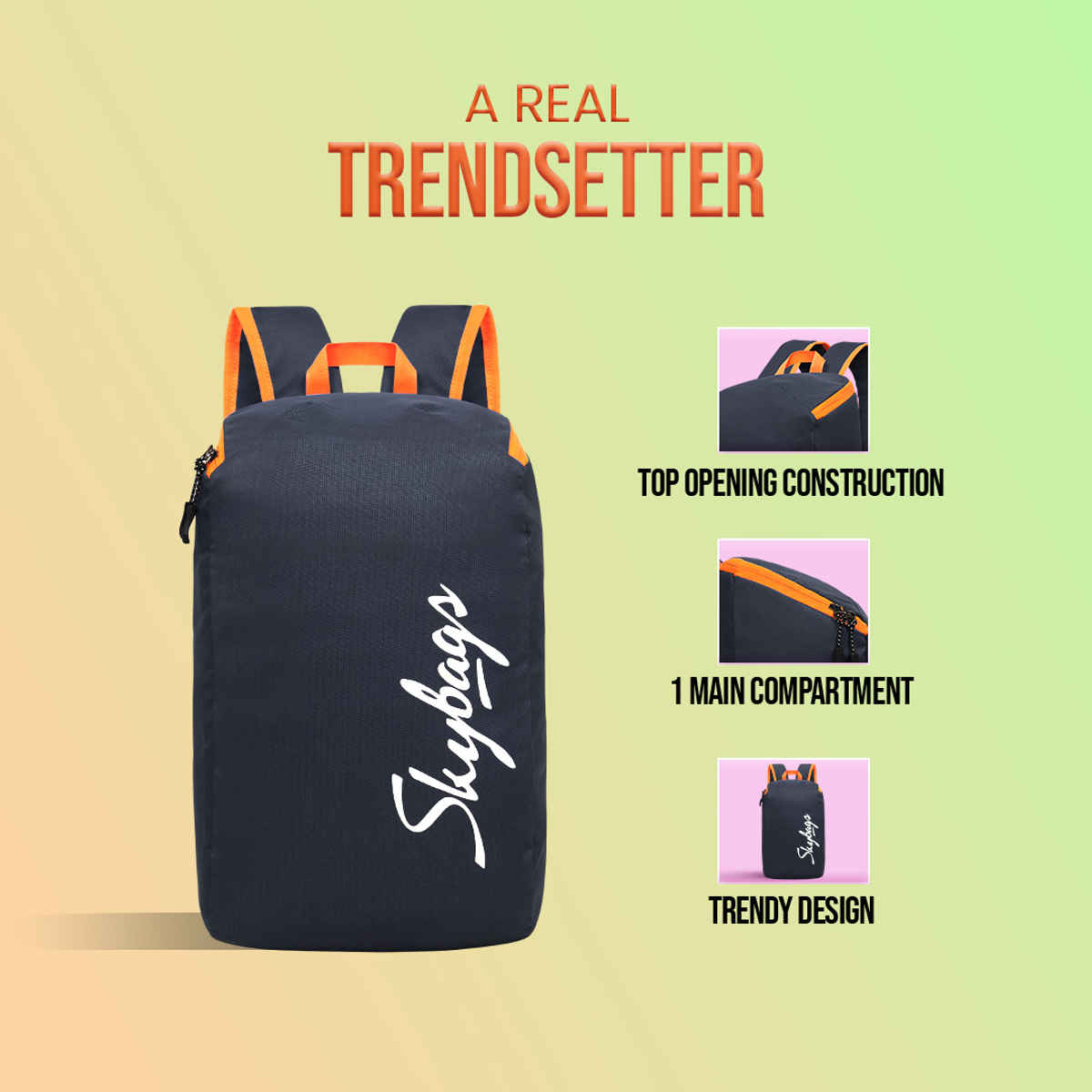 Skybags Klik Daypack 01 | Navy Blue