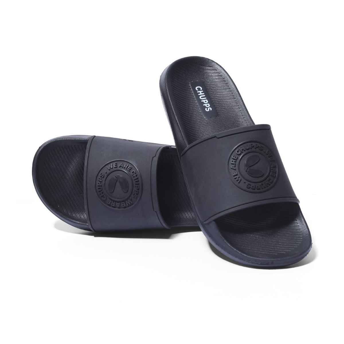 Chupps Tone Black Men's Casual Slider - UK 8