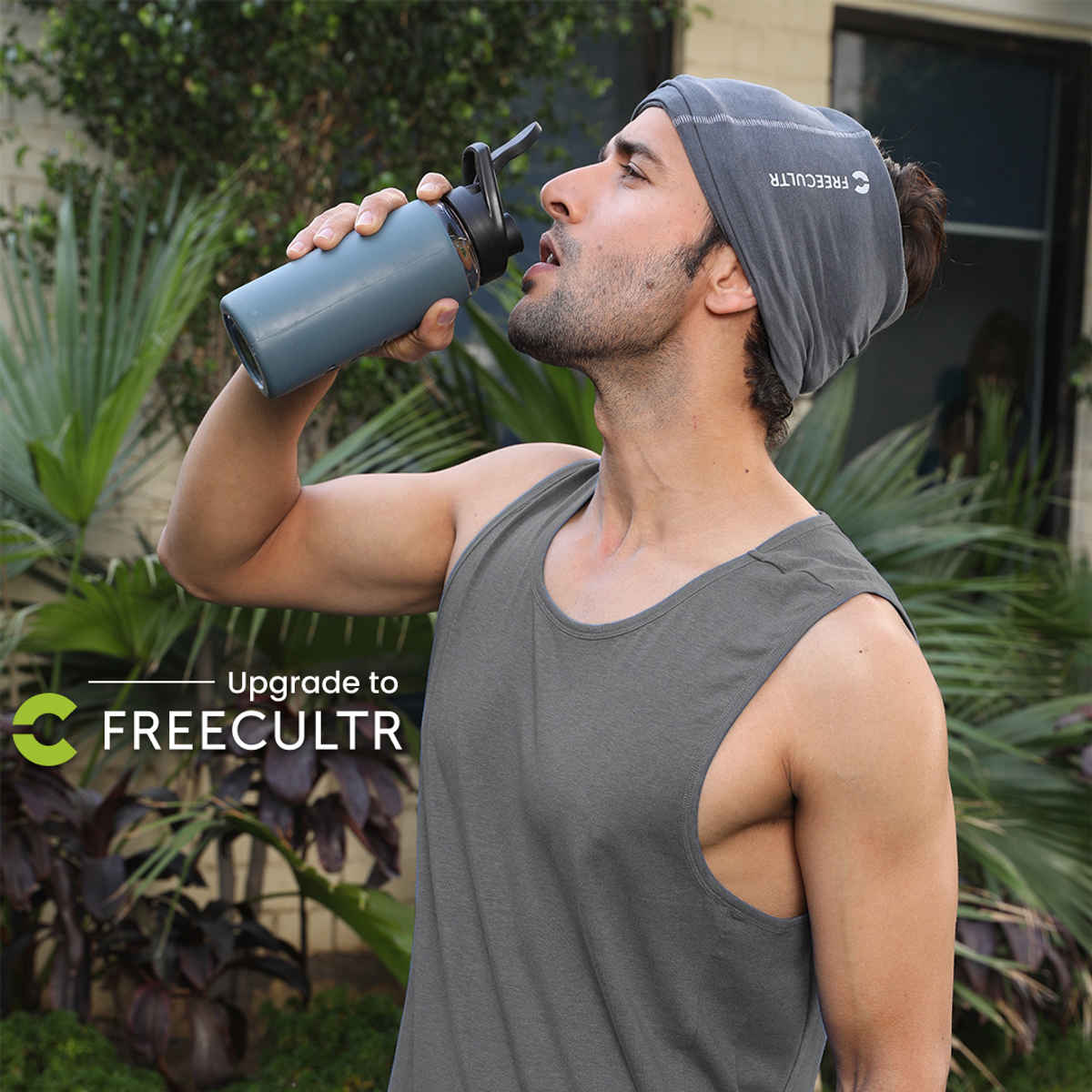Freecultr Bamboo Men's Vest - XL | Deep Neck | No Show Shoulder Strap | Odor-Free | Longer Length