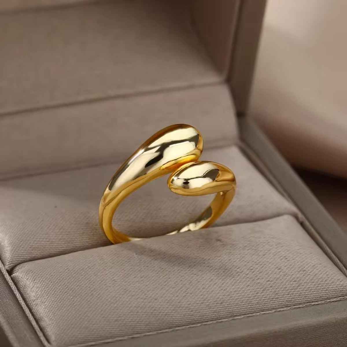 Estailo Fashion Jewellery Combo Necklace & Ring with Rose | Mother's Day