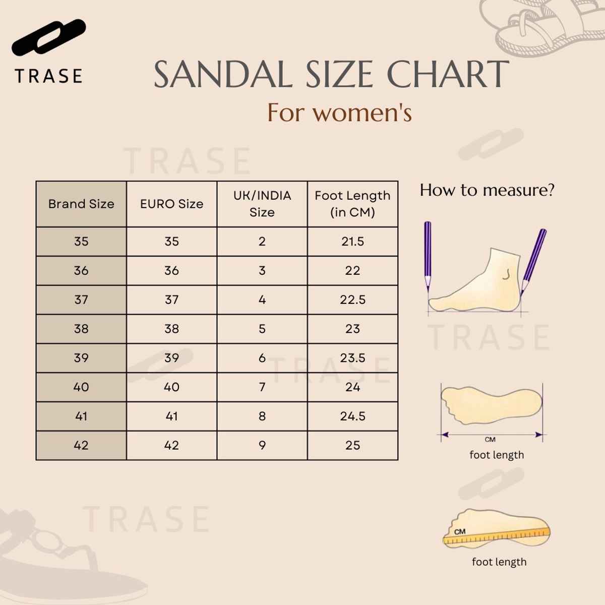 Trase Casual Women's Sandals | Comfortable Slip-On Design - Beige | 6 UK