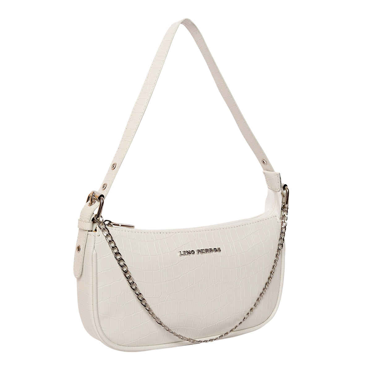 Lino Perros Women's Solid Hand Bag | White
