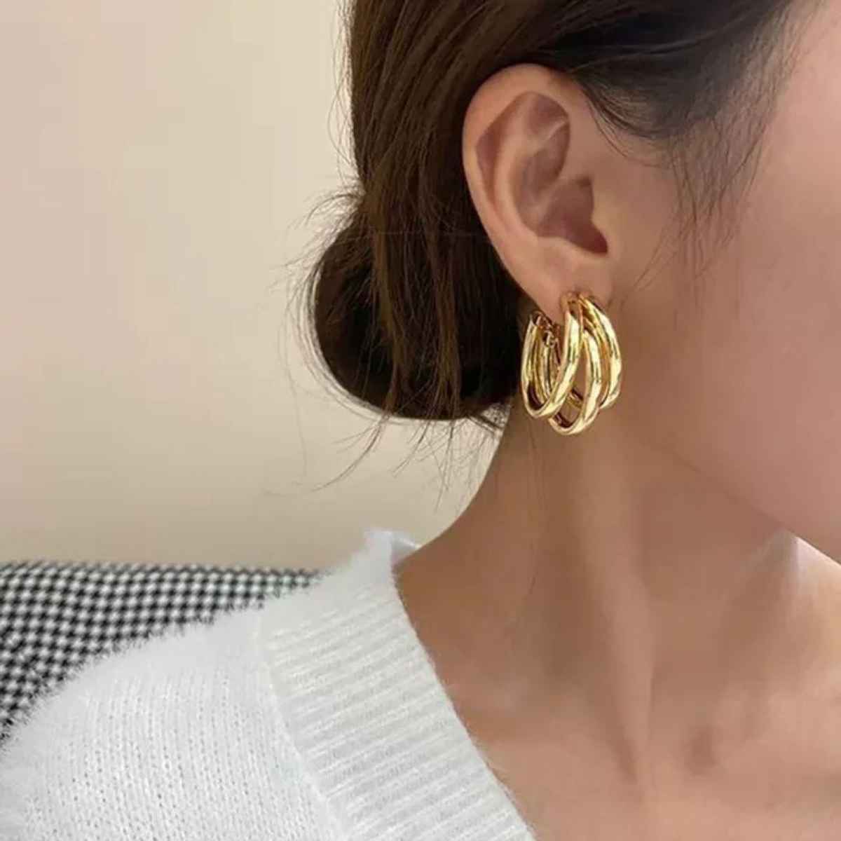Estailo Fashion Women's Jewellery Earrings Gold OS | E0001449