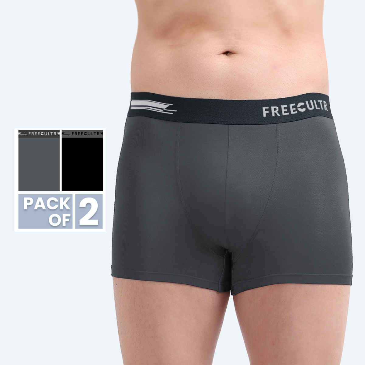 Freecultr Men's Trunk | XL | Air Micro Modal | Elastane | Dual Inseam Gusset | Assorted