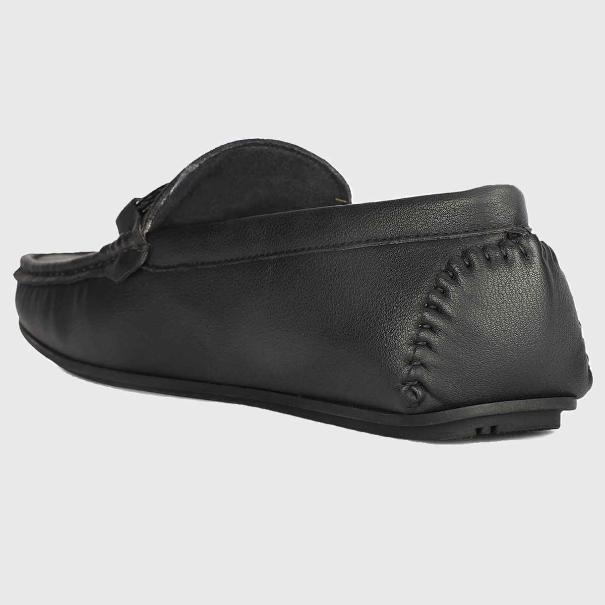 Red Label Black Loafer For Men - 8