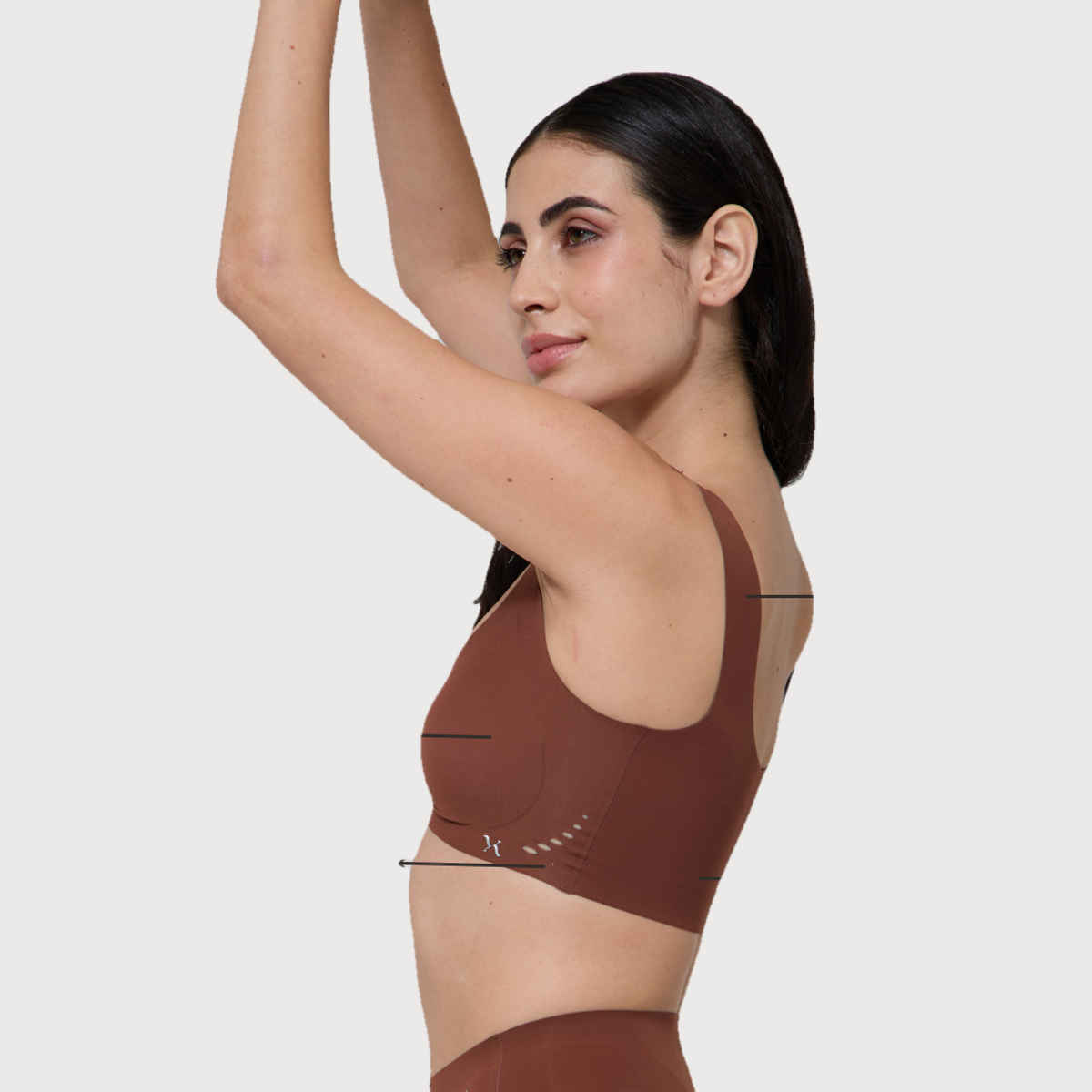 Krvvy Lightly Padded Bra for Women | Wireless, Seamless, Four-Way Stretch & Broad Straps - 2XL
