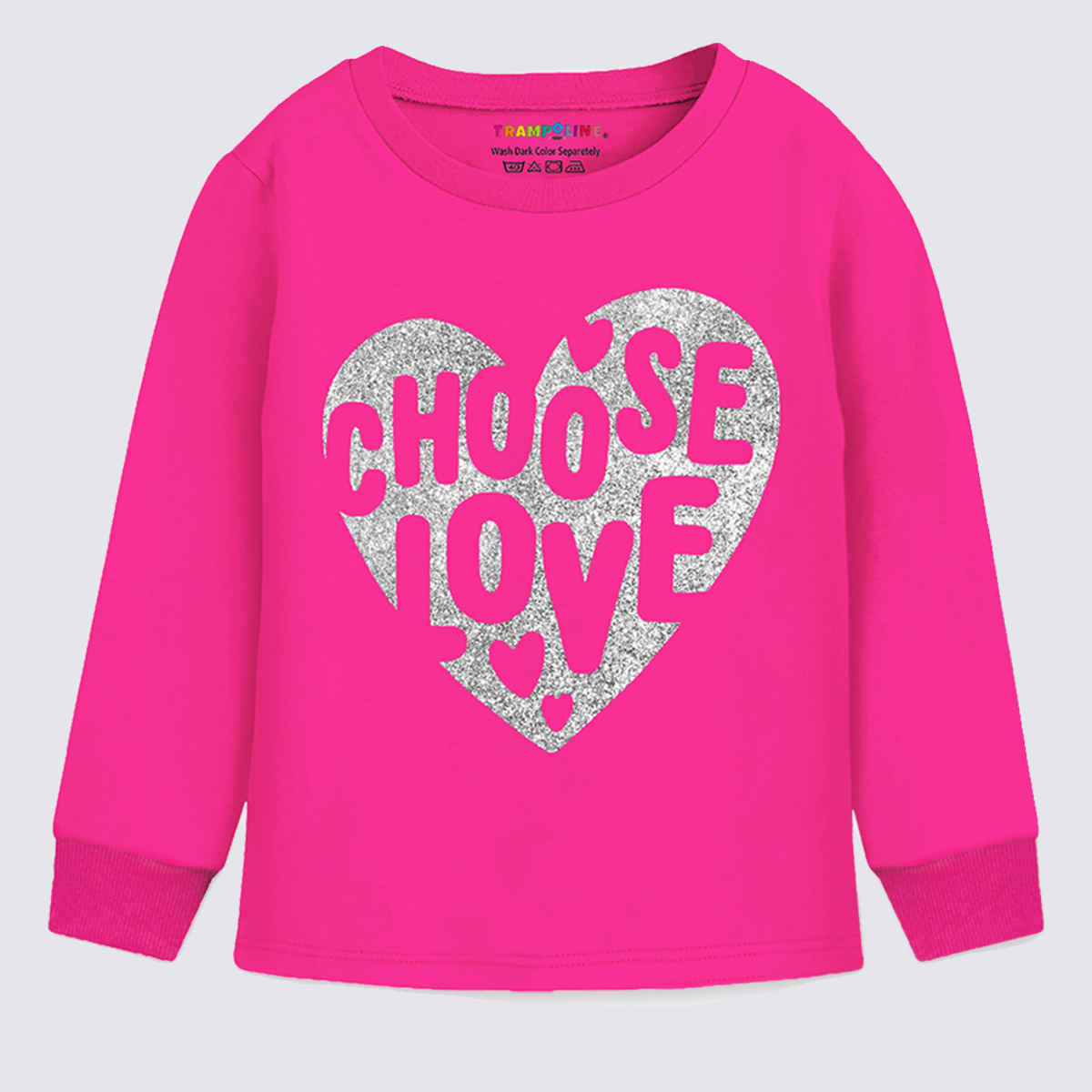 Trampoline Girl's Printed T-shirt & Track Pants Set | TRM-GCS-111 | Pink | 3-4 Yrs