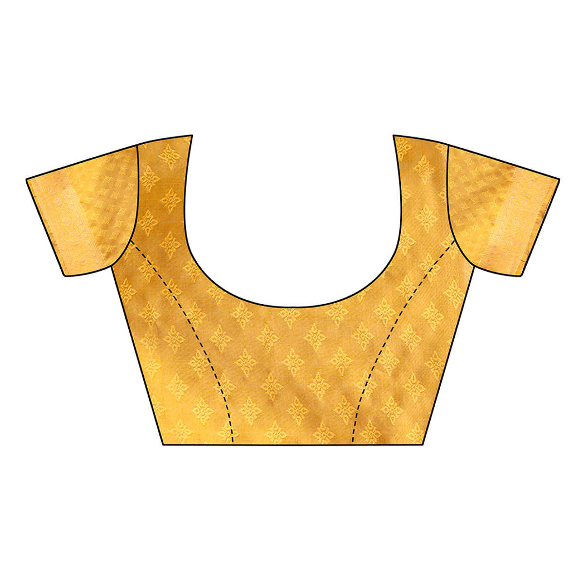Hema Silk Mills Women Woven Banrasi Silk Blend Saree | Gold