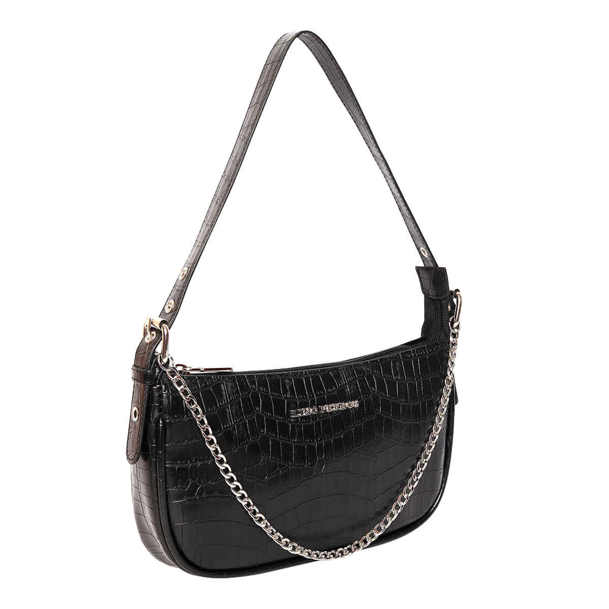Lino Perros Women's Solid Hand Bag | Black