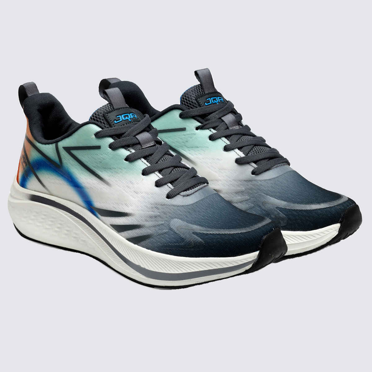 JQR KRATON-PLUS Men Running Shoes | Grey - UK 6